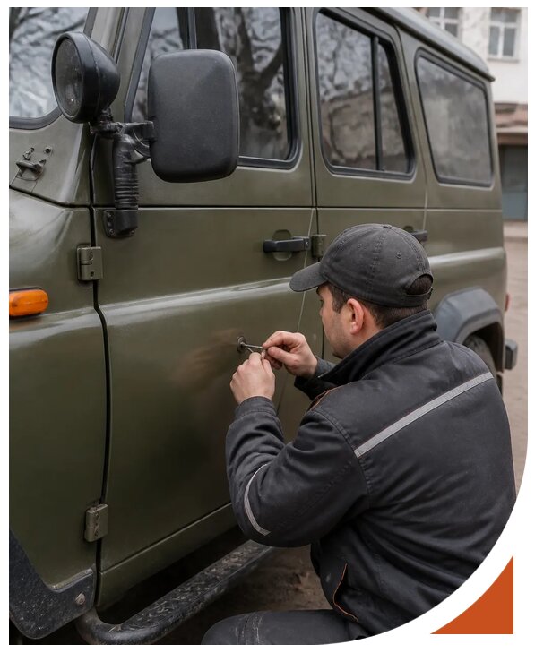 Профессиональное вскрытие автомобиля УАЗ без повреждений в Перми